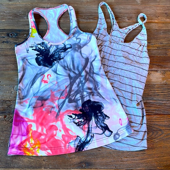 lululemon athletica Tops - Lululemon rare Unicorn Tears tank bundle EUC